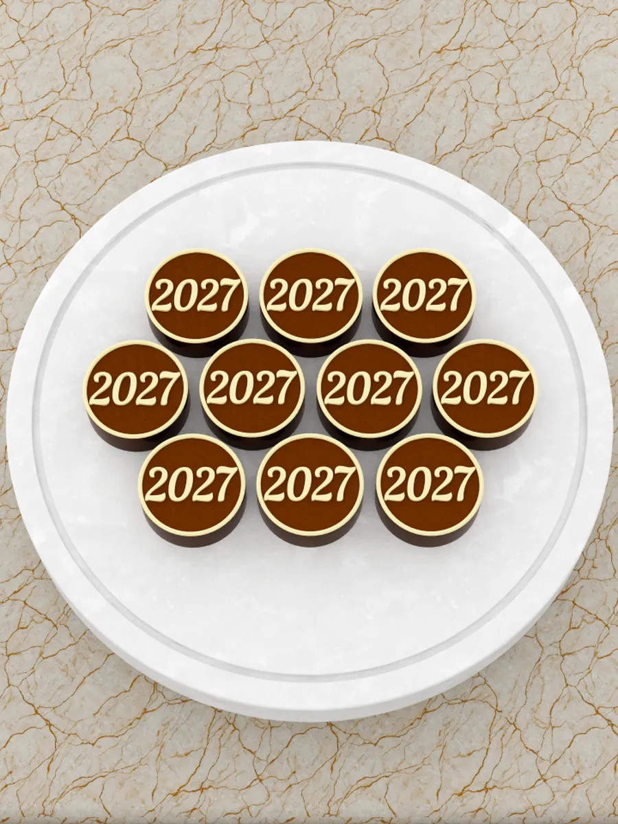 Силиконовый молд для конфет "2027" 10 шт
