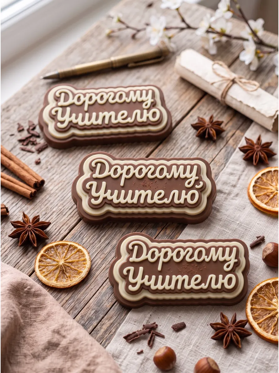 Силиконовый молд "Дорогому учителю"